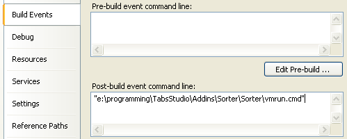 My custom post-build command