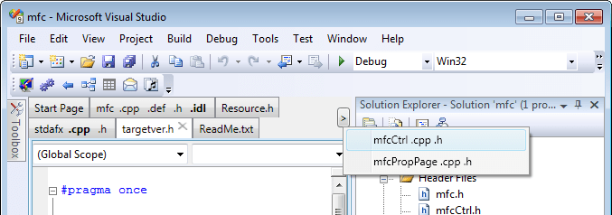 Two rows of tabs and the hidden tabs list